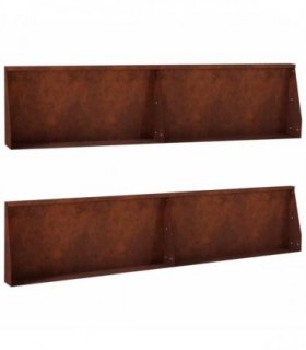 vidaXL Retaining Wall 4 pcs 100 x 12 x 40 cm Weathering Steel Rusty