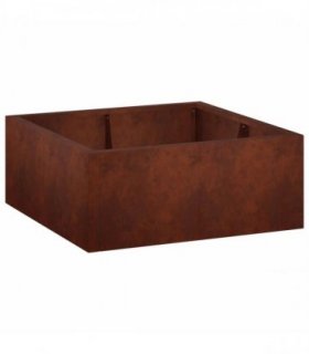 vidaXL Retaining Wall 4 pcs 100 x 100 x 30 cm Weathering Steel Rusty