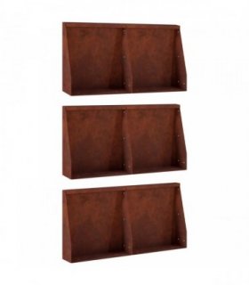 vidaXL Retaining Wall 6 pcs 40 x 12 x 40 cm Weathering Steel Rusty