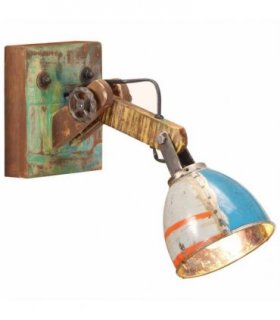 vidaXL Wall Lamp Industrial Style Multicolour Round E27
