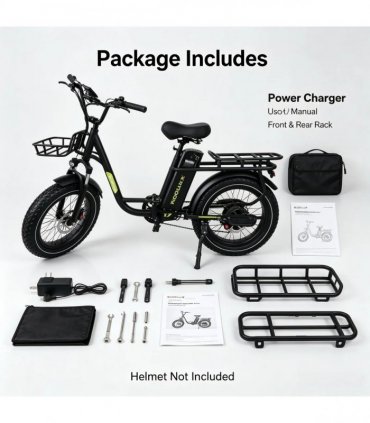 UK Warehouse In Stock, Koolux X7 Fat Tire E‑Bike, 750W Peak Motor, Kenda Tires, Hydraulic Brakes, 48V 20Ah Long Range, Black Electric Bicycle