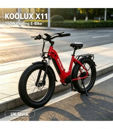 KOOLUX X2 Step‑Through Electric Bike, 500W Motor 48V 15Ah Battery, 26 Inch Kenda Tires Hydraulic Disc Brake, Adult Urban Commuter E‑Bike, UK Warehouse Stock