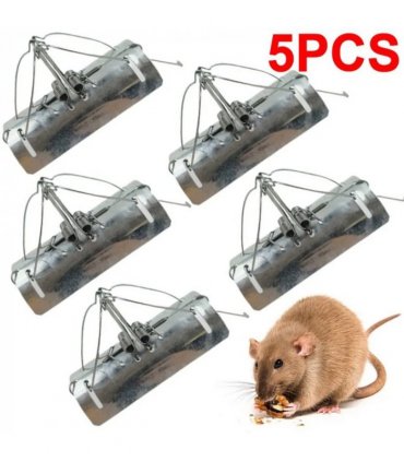 5x Set Tunnel Mole Trap | Heavy Duty Metal Quick and Effective Dual Entry New UK