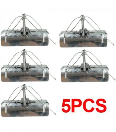 5x Set Tunnel Mole Trap | Heavy Duty Metal Quick and Effective Dual Entry New UK