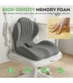 2-in-1 Ergonomic Back and Seat Cushion with Lumbar Support Tailbone Pain Relief