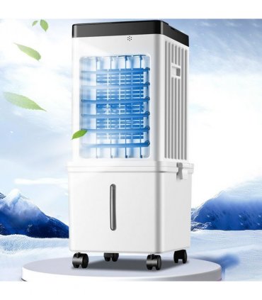Portable Air Cooler, 12L Evaporative Cooling Fan with Remote, 3 Speed Air Conditioner Unit, 7H Timer, 65° Oscillation, Air Cooler with Humidifier for Bedroom, Living Room & Office, Energy Efficient Mobile Air Cooler