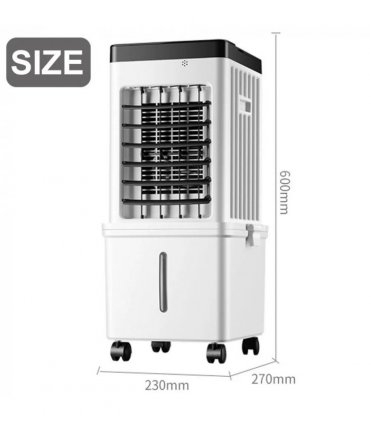 Portable Air Cooler, 12L Evaporative Cooling Fan with Remote, 3 Speed Air Conditioner Unit, 7H Timer, 65° Oscillation, Air Cooler with Humidifier for Bedroom, Living Room & Office, Energy Efficient Mobile Air Cooler