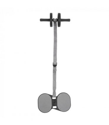 Abdominal Wheel Roller With Automatic Rebound Pull Strap Knee Pad Men Women Dual