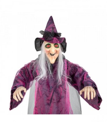 71in Life Size Hanging Witch Talking Halloween Everyday Decoration