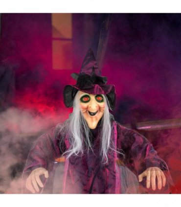 71in Life Size Hanging Witch Talking Halloween Everyday Decoration