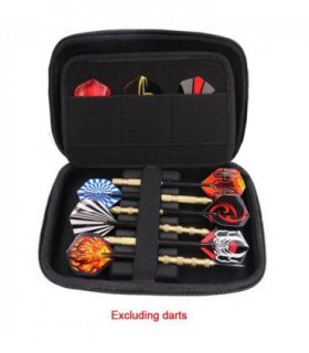 Dart Storage Bag Dart Case Portable Travel Dart Holder for 6 Darts-Black