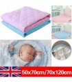 Washable Absorbent Incontinence Bed Pads Mats Sheet Mattress Reusable Protector-Pink 70*120cm