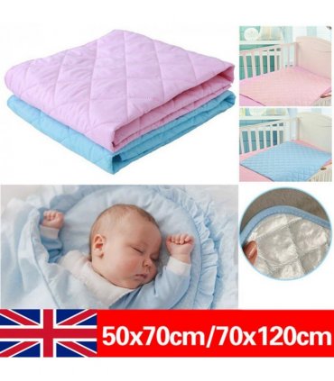 Washable Absorbent Incontinence Bed Pads Mats Sheet Mattress Reusable Protector-Pink 70*120cm
