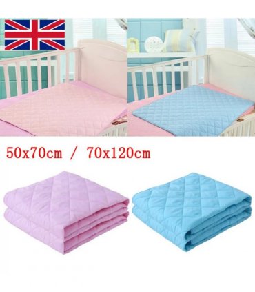 Washable Absorbent Incontinence Bed Pads Mats Sheet Mattress Reusable Protector-Pink 70*120cm