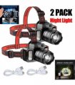 2 PACK LED Headlamp Motion Sensor 5-Modes Headlamp USB Rechargeable Canping Hiking Headlight (US Logistics For USPS/DHL/Fedex/UPS. No designated logistics accepted，TK/TMEU only For self-pickup）
