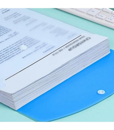 Document Wallets Expandable File Folder  A4 Punched Pockets  Pack of 12
