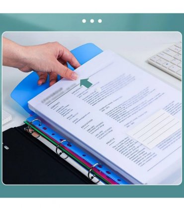 Document Wallets Expandable File Folder  A4 Punched Pockets  Pack of 12