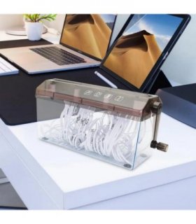 Portable A6 Paper Hand Shredder Manual Straight Cut Home Office-A6