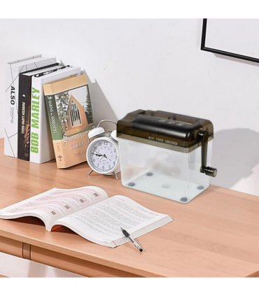 Portable A6 Paper Hand Shredder Manual Straight Cut Home Office-A6