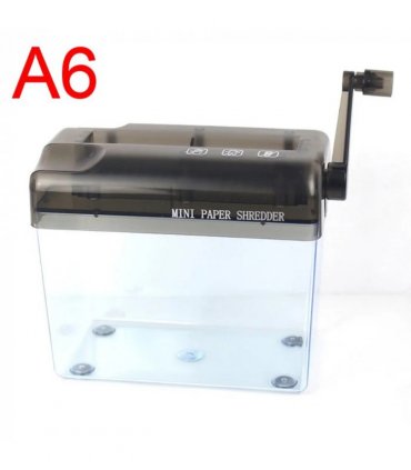 Portable A6 Paper Hand Shredder Manual Straight Cut Home Office-A6