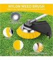 8 Inch Nylon Brushcutter Strimmer Brush Head For Moss and Path Weed Removal UK