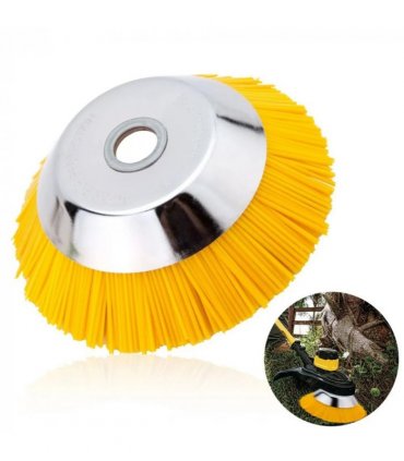 8 Inch Nylon Brushcutter Strimmer Brush Head For Moss and Path Weed Removal UK