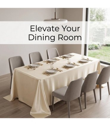 Tablecloth Table Cover Cloth Rectangular Tablecloth Rectangle Wedding Tablecloth-beige