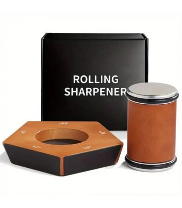 Pro Diamond Rolling Knife Sharpener 5 Adjustable Angles Magnetic Base Hone Tool