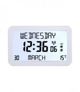 Backlit Easy to Read Full Disclosure Clock White
