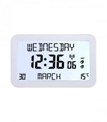 Backlit Easy to Read Full Disclosure Clock White