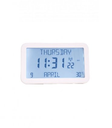 Backlit Easy to Read Full Disclosure Clock White
