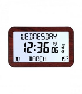 Backlit Easy to Read Full Disclosure Clock Wood