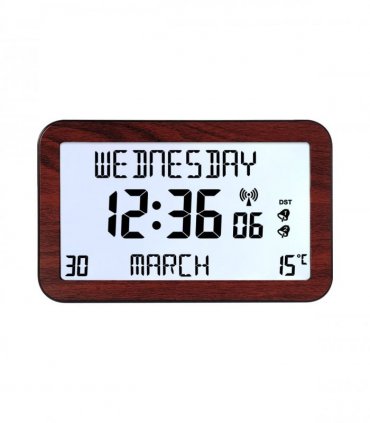 Backlit Easy to Read Full Disclosure Clock Wood