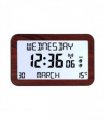 Backlit Easy to Read Full Disclosure Clock Wood