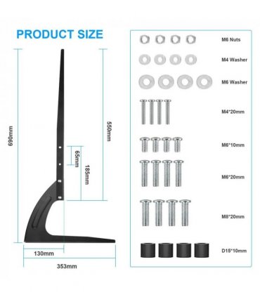 27"-65" Universal Table Top TV Stand Base LCD LED VESA Pedestal Mount Bracket UK