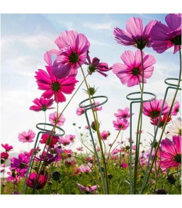 20Pcs Metal Plant Bow Stand Stake Strong Round Garden For Flower Support Y UK