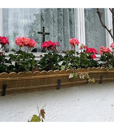 4 PCS Adjustable Window Planter Box Brackets Universal Window Box Holder
