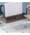 NEW Hand Manual Desktop Office A4 Paper Shredder Strip Cut Shredding w/ Wastebasket UK