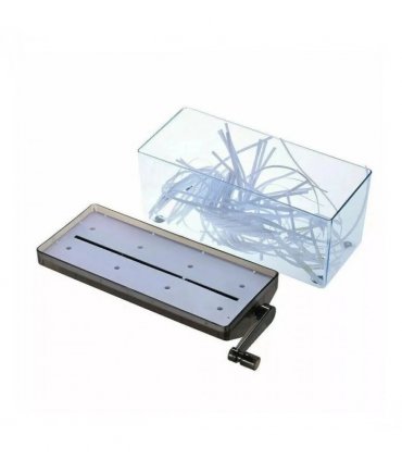 NEW Hand Manual Desktop Office A4 Paper Shredder Strip Cut Shredding w/ Wastebasket UK