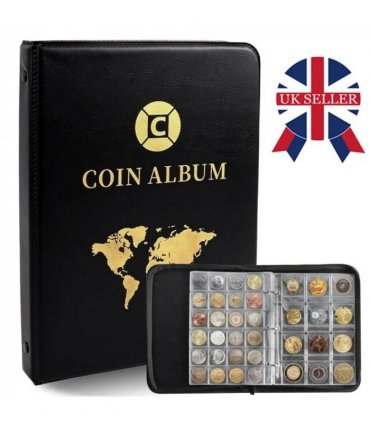 420 ALBUM COIN BOOK MONEY COLLECTING COLLECTION PENNY STORAGE CASE HOLDER FOLDER