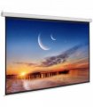 100in 220V Viewing Area Motorized Projector Screen with Remote Control Matte White