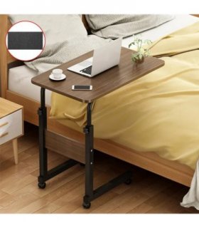 Height Adjustable Mobile Over Bed Table Hospital Overbed Aid Desk Laptop Tray