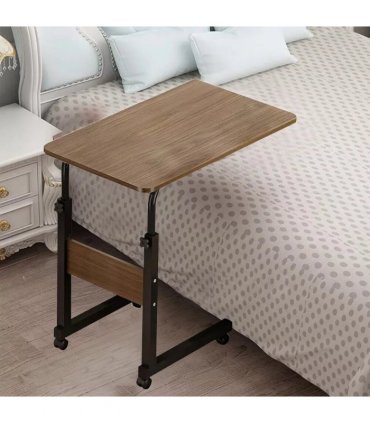 Height Adjustable Mobile Over Bed Table Hospital Overbed Aid Desk Laptop Tray