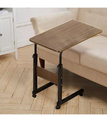 Height Adjustable Mobile Over Bed Table Hospital Overbed Aid Desk Laptop Tray