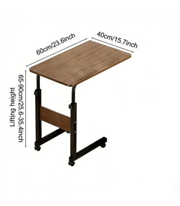 Height Adjustable Mobile Over Bed Table Hospital Overbed Aid Desk Laptop Tray
