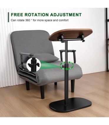 C-Shaped Adjustable Sofa Side End Table Coffee Laptop Table Living Room Bedroom