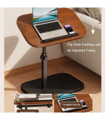 C-Shaped Adjustable Sofa Side End Table Coffee Laptop Table Living Room Bedroom