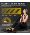 Pedal Resistance Band with 4 Tubes, Adjustable 25-100lb Full Body Workout for