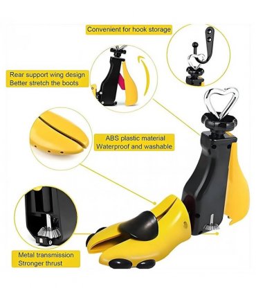 Boot Shoe Stretcher for Men, Shoe Tree Expander Women Stretch Width, Adjustable-yellow