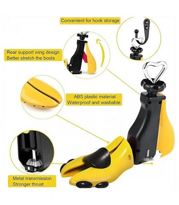 Boot Shoe Stretcher for Men, Shoe Tree Expander Women Stretch Width, Adjustable-yellow
